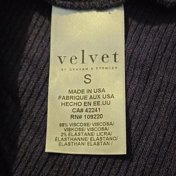 Velvet by Graham & Spencer Navy Waffle Knit Cardigan Women Size S - Picture 9 of 16